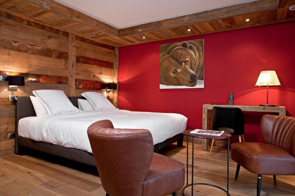 Chalet-Hotel La Marmotte, La Tapiaz & Spa, The Originals Relais 莱热 客房 照片