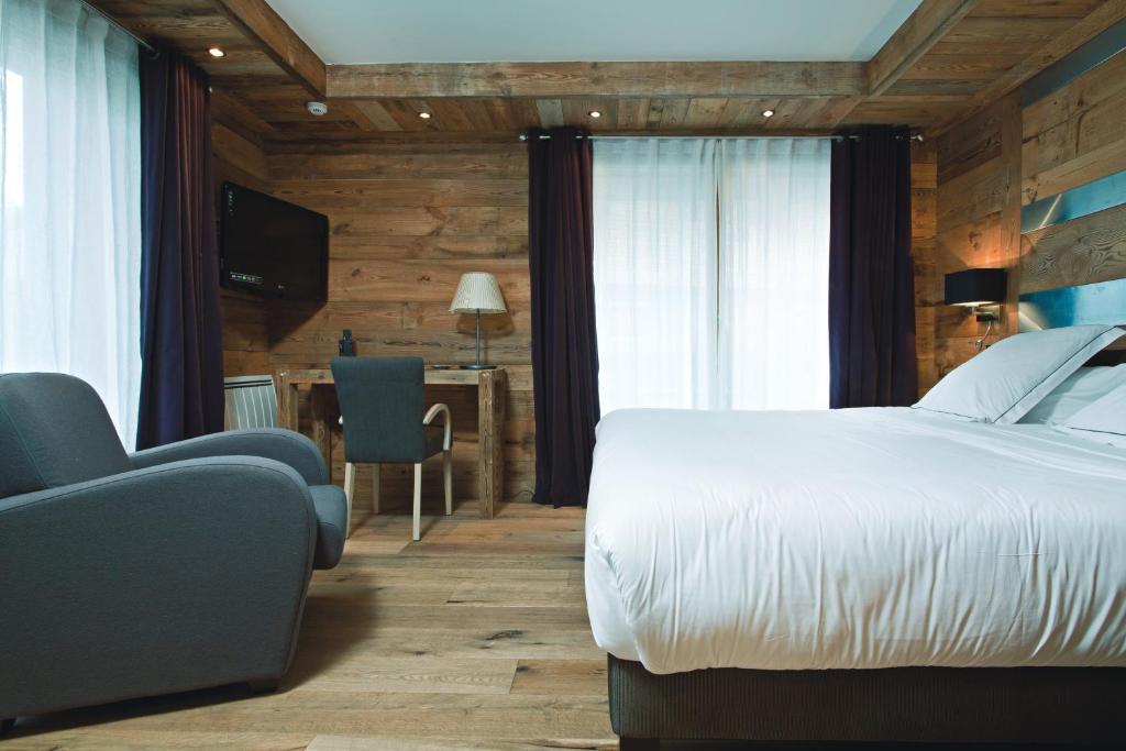 Chalet-Hotel La Marmotte, La Tapiaz & Spa, The Originals Relais 莱热 客房 照片